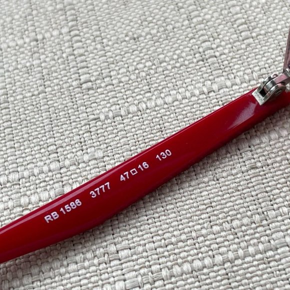 Ray-Ban RB1586 Women Eyeglasses Frame Red/Pink Tone Glasses 47[]16 130 - Picture 7 of 11